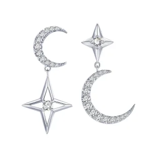 (immagine per) Orecchini Pendenti tipo Pandora Cielo lunare chiaro di stelle - BSE050