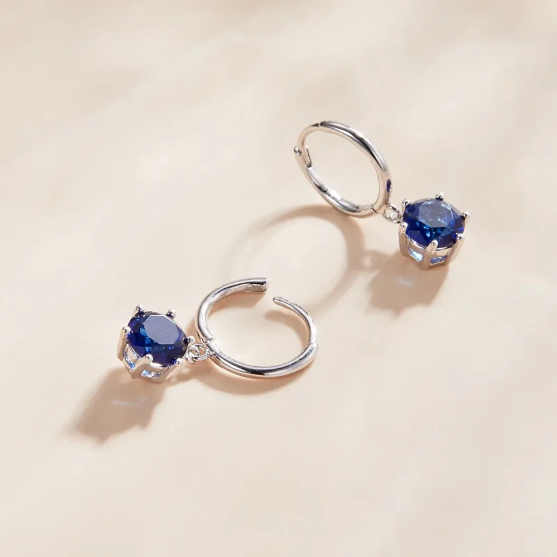 (immagine per) Orecchini Pendenti tipo Pandora Cz - SCE1020-BU - Visualizza 2