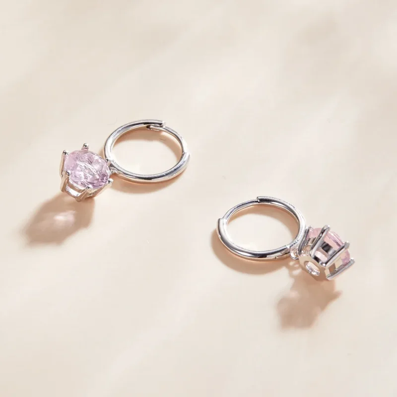 (immagine per) Orecchini Pendenti tipo Pandora Cz - SCE1020-PK - Visualizza 2