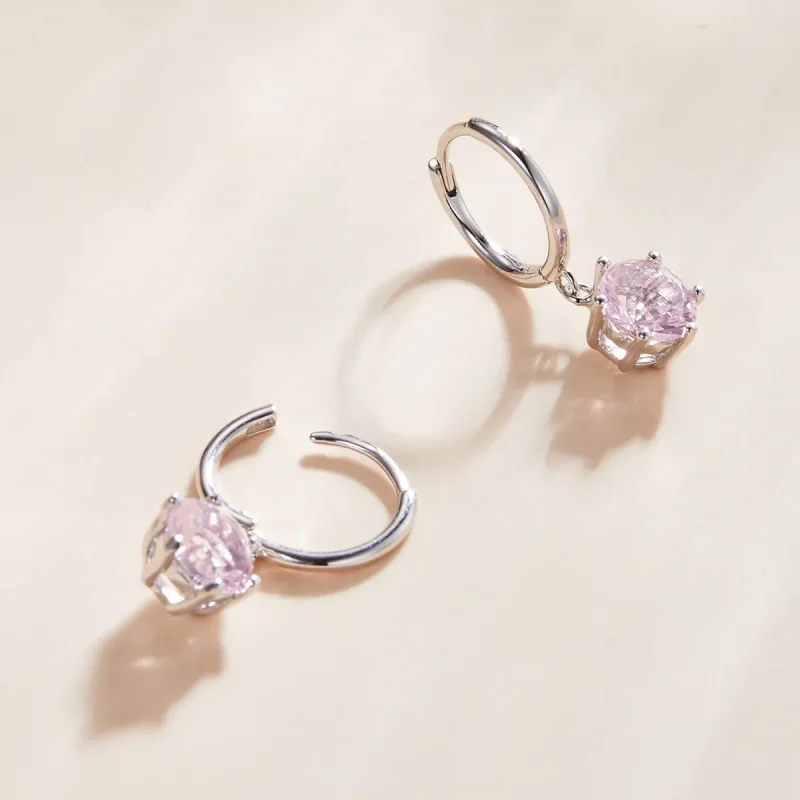 (immagine per) Orecchini Pendenti tipo Pandora Cz - SCE1020-PK - Visualizza 3
