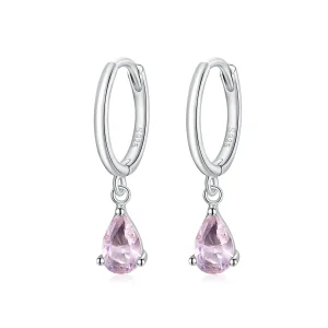 (immagine per) Orecchini Pendenti tipo Pandora Goccia d'acqua - SCE1018-PK