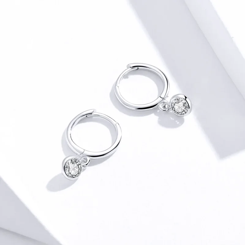 (immagine per) Orecchini Pendenti tipo Pandora Zirconia - SCE830 - Visualizza 3