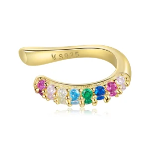 (immagine per) Orecchio Clip tipo Pandora Arcobaleno - SCE1101