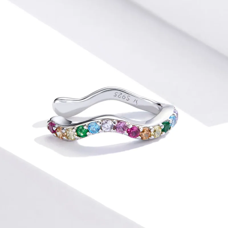 (immagine per) Orecchio Clip tipo Pandora Arcobaleno - SCE894 - Visualizza 3