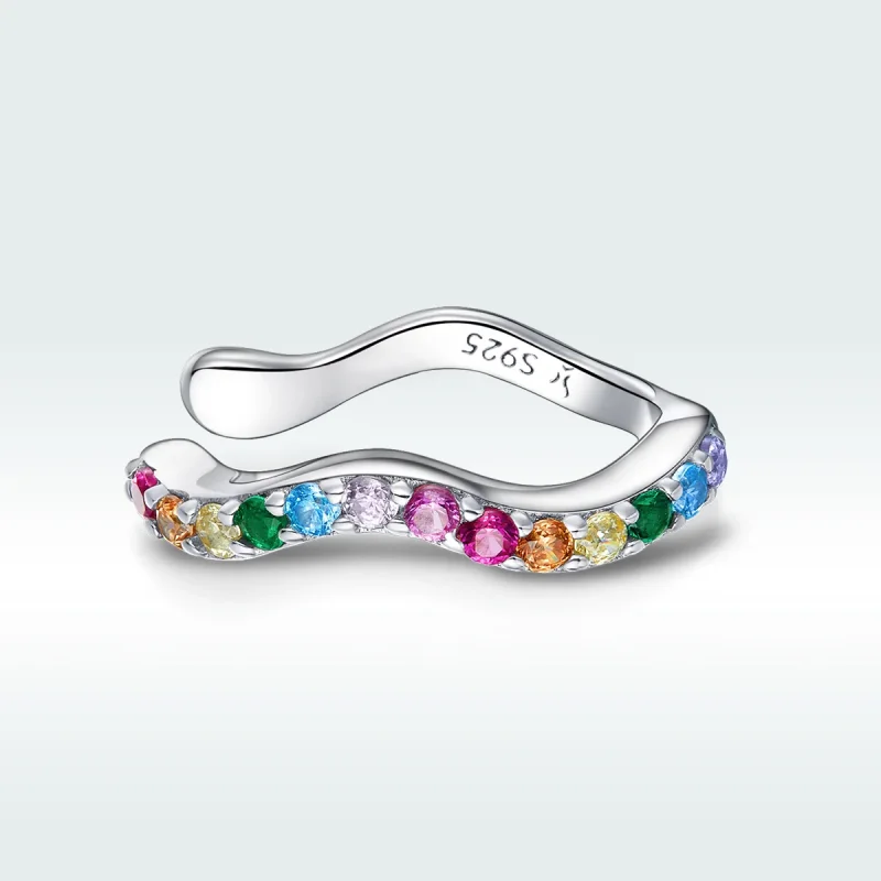 (immagine per) Orecchio Clip tipo Pandora Arcobaleno - SCE894 - Visualizza 5