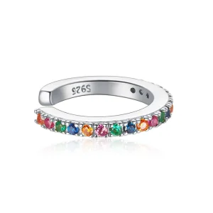 (immagine per) Orecchio Clip tipo Pandora Arcobaleno - SCE993-A
