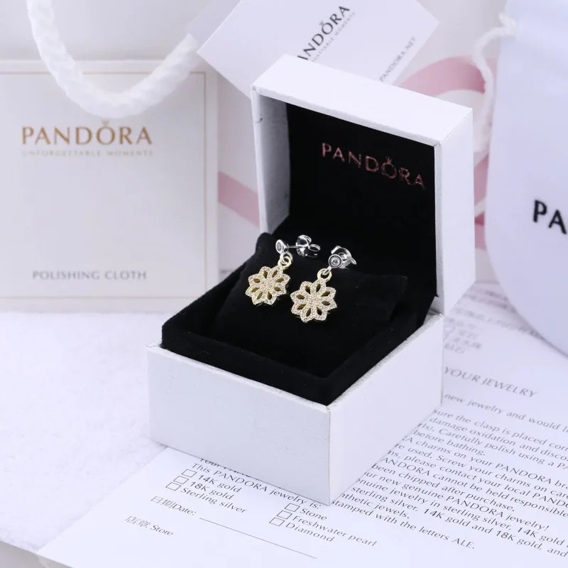 (immagine per) Anello Foglie Luminose - 250323CZ - Orecchini | PANDORA - Visualizza 2