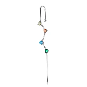(immagine per) Orecchini Pendenti tipo Pandora Colore Zirconio - Lampo - BSE530