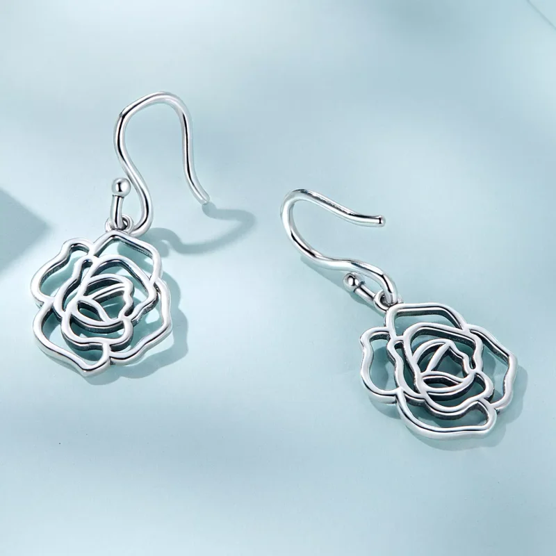 (immagine per) Orecchini Pendenti tipo Pandora Rose - SCE1505 - Visualizza 3