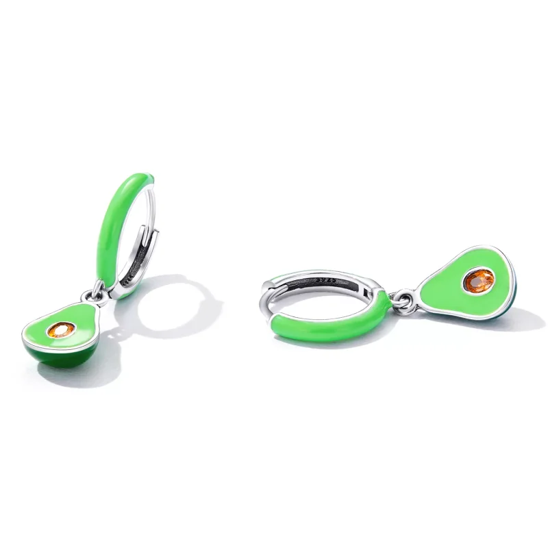 (immagine per) Orecchini a Cerchio tipo Pandora Avocado - SCE1400 - Visualizza 2