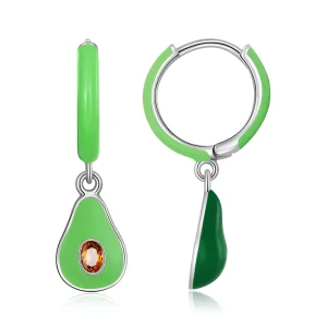 (immagine per) Orecchini a Cerchio tipo Pandora Avocado - SCE1400