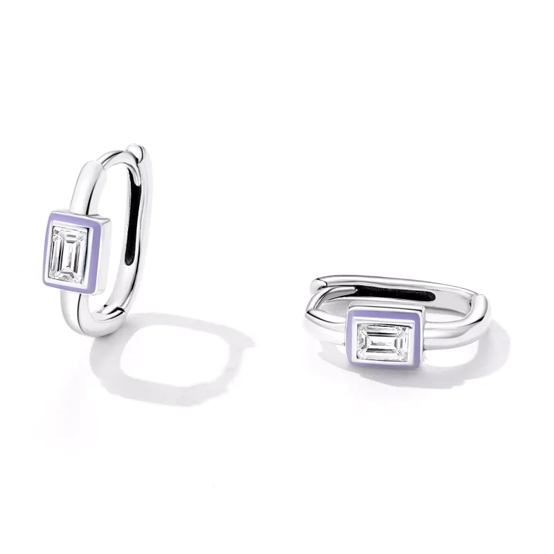 (immagine per) Orecchini a Cerchio tipo Pandora Divertente Cubic Zirconia - SCE1402 - Visualizza 2