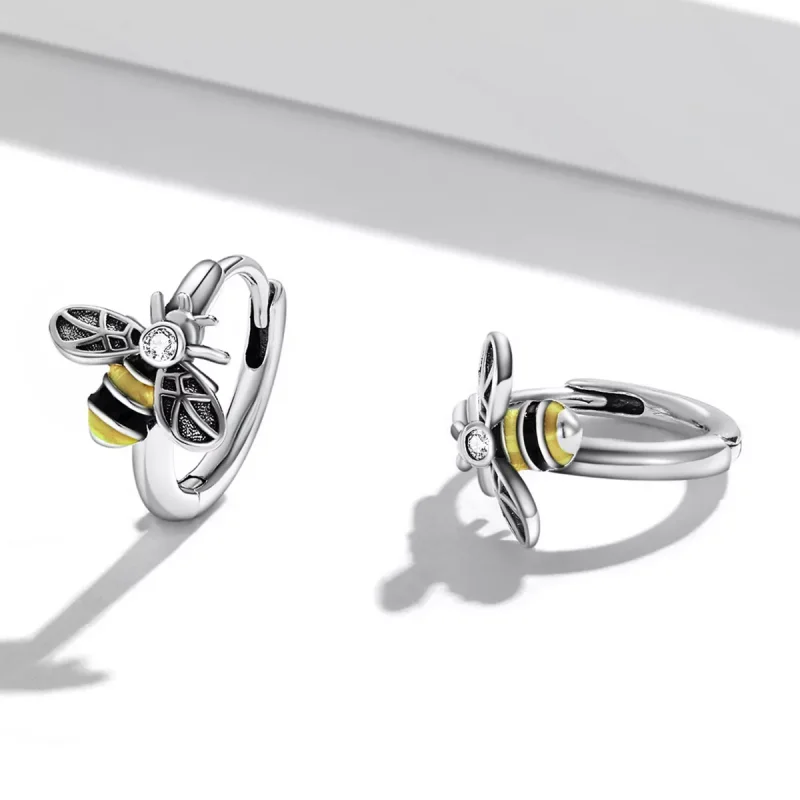 (immagine per) Orecchini a Cerchio tipo Pandora Mini Ape - SCE1337 - Visualizza 3