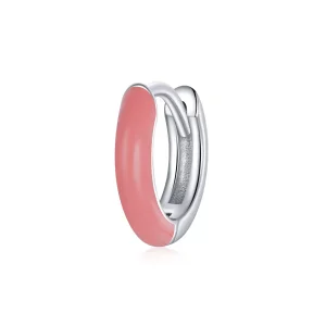 (immagine per) Orecchini a Cerchio tipo Pandora Piccola Rosa - BSE488-PK