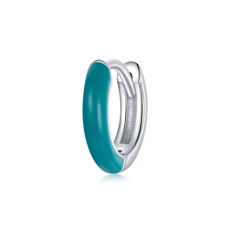 (immagine per) Orecchini a Cerchio tipo Pandora Piccolo Blu - BSE488-BU