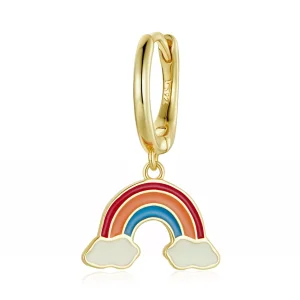 (immagine per) Orecchini a Cerchio tipo Pandora Pop Arcobaleno - SCE1238