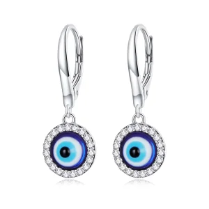 (immagine per) Orecchini a Cerchio tipo Pandora Resina Devil Eye - BSE638