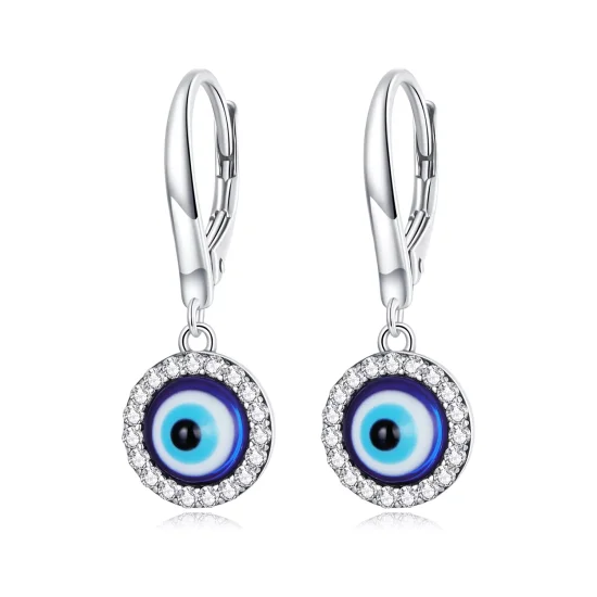 (immagine per) Orecchini a Cerchio tipo Pandora Resina Devil Eye - BSE638