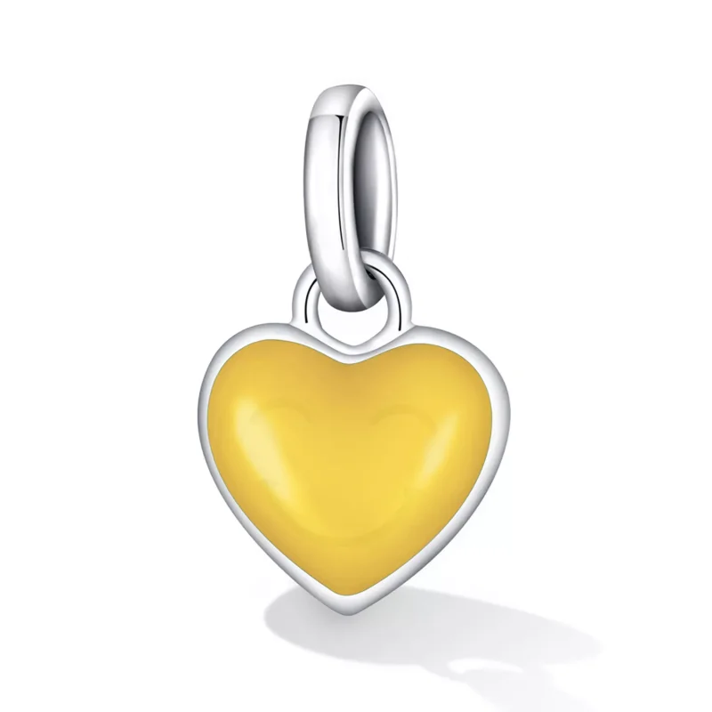 (immagine per) Charm tipo Pandora Me Amore - Giallo limone - SCP063-YE - Visualizza 2