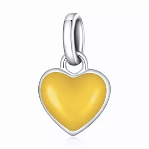 (immagine per) Charm tipo Pandora Me Amore - Giallo limone - SCP063-YE