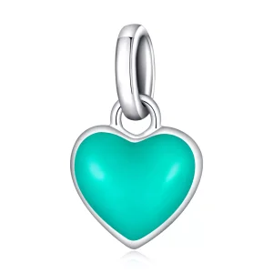 (immagine per) Charm tipo Pandora Me Amore verde lago - SCP063-TQ