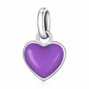 (immagine per) Charm tipo Pandora Me Amore - Viola d'uva - SCP063-VT