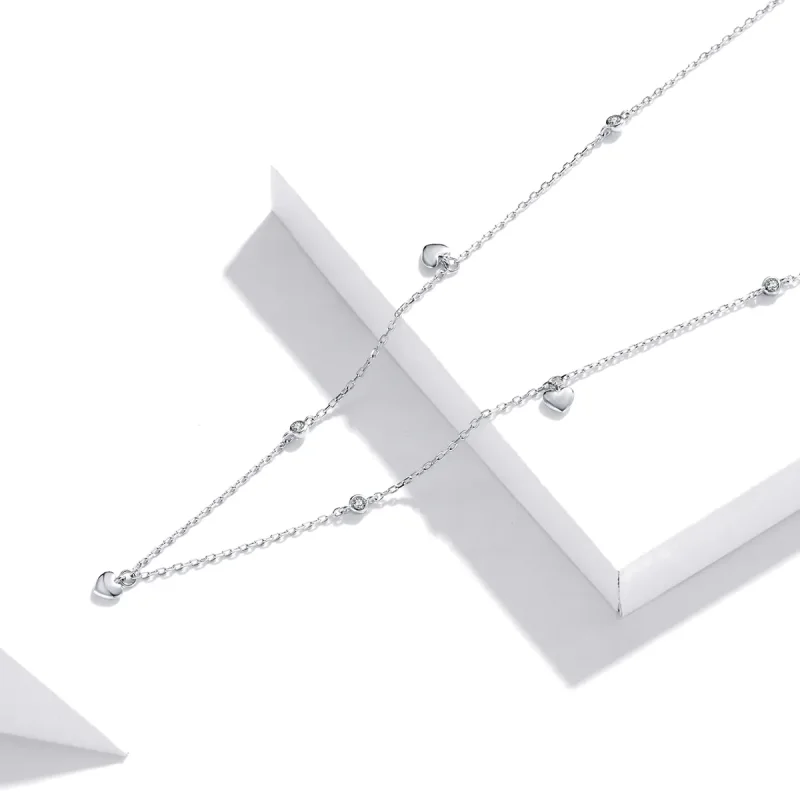 (immagine per) Collana tipo Pandora A forma di cuore - SCN417 - Visualizza 3