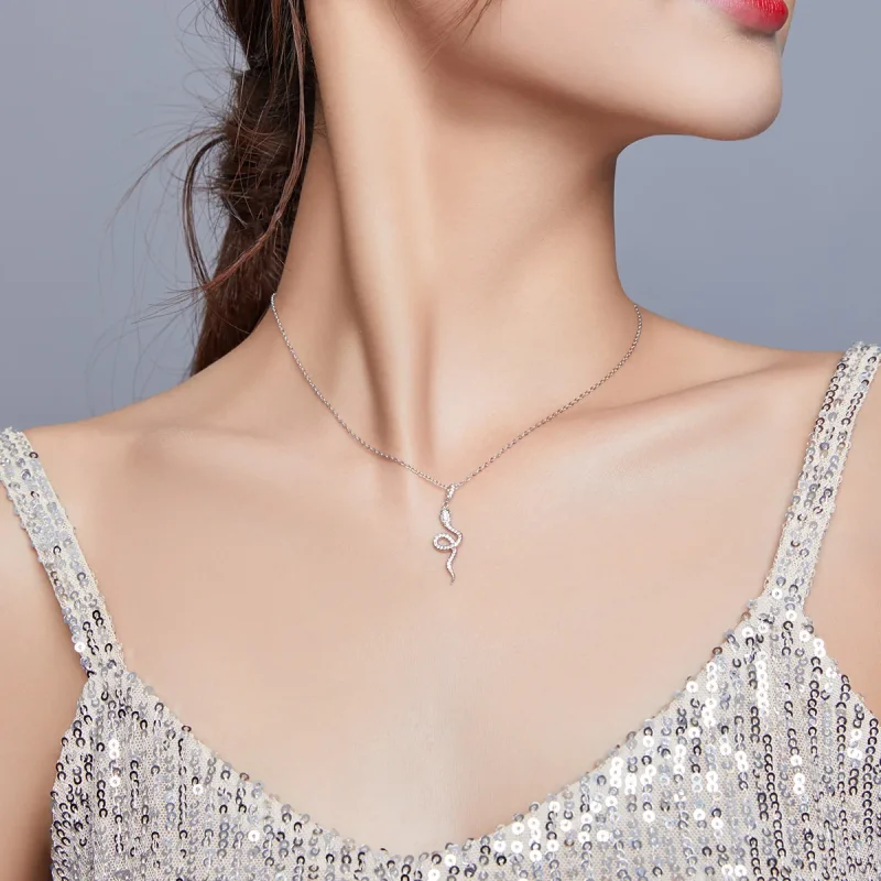 (immagine per) Collana tipo Pandora Adorabile serpente - SCN409 - Visualizza 6
