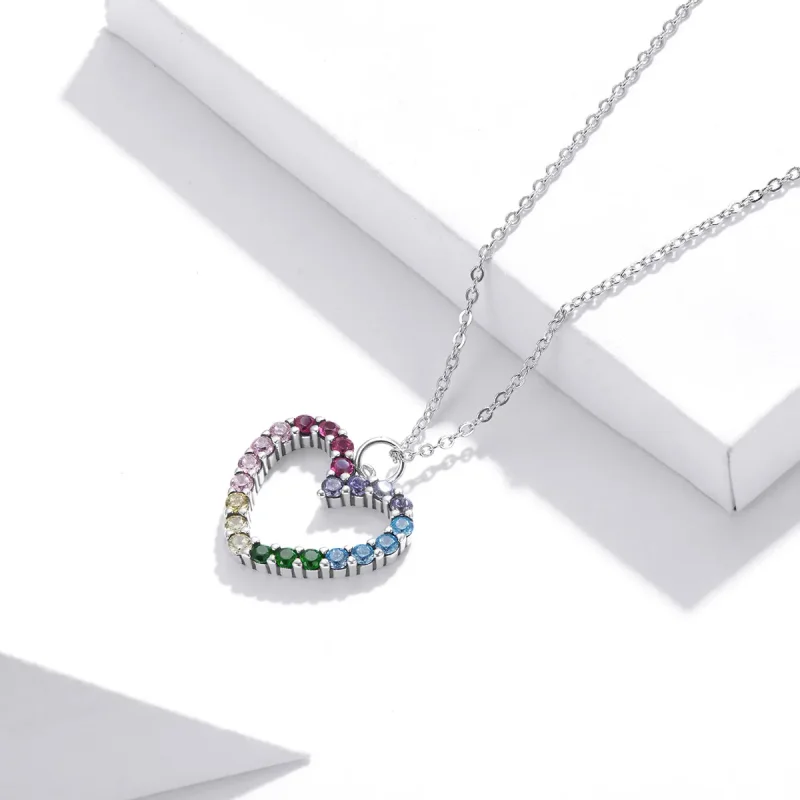(immagine per) Collana tipo Pandora Amore per l'arcobaleno - SCN449 - Visualizza 4