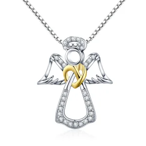 Collana tipo Pandora Angelo custode - SCN123 (immagine per) Collana tipo Pandora Angelo custode - SCN123