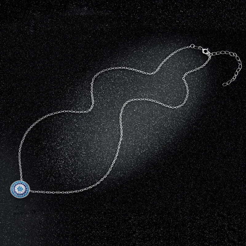 (immagine per) Collana tipo Pandora Cerchio Blu - SCN099 - Visualizza 4