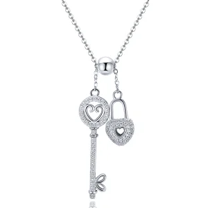 (immagine per) Collana tipo Pandora Chiave del blocco del cuore - SCN290