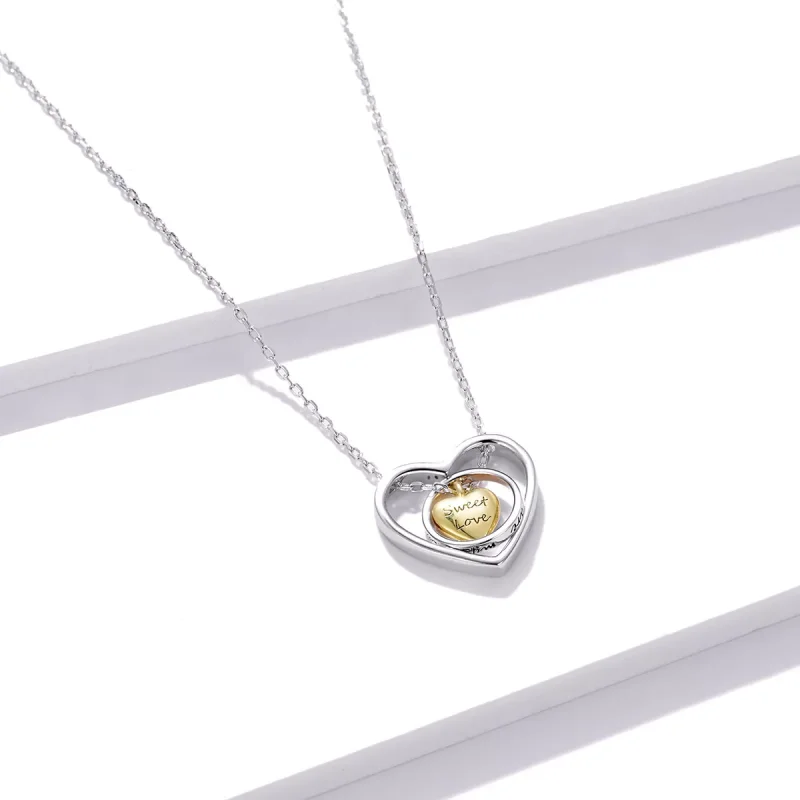 (immagine per) Collana tipo Pandora Circondato dal Cuore - BSN207 - Visualizza 3