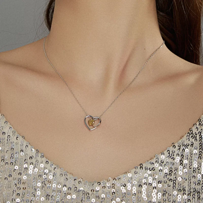 (immagine per) Collana tipo Pandora Circondato dal Cuore - BSN207 - Visualizza 9
