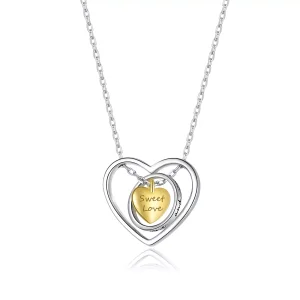 Collana tipo Pandora Circondato dal Cuore - BSN207 (immagine per) Collana tipo Pandora Circondato dal Cuore - BSN207