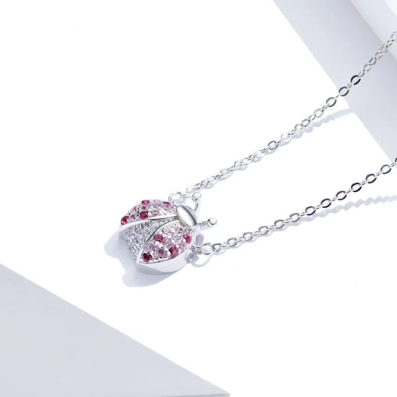 (immagine per) Collana tipo Pandora Coccinella abbagliante - SCN400 - Visualizza 3