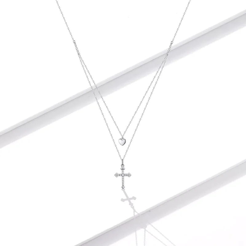 (immagine per) Collana tipo Pandora Croce d'amore - BSN197 - Visualizza 5