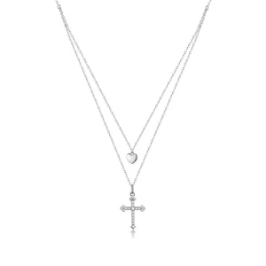 (immagine per) Collana tipo Pandora Croce d'amore - BSN197