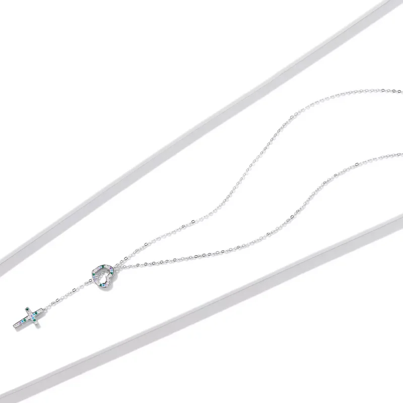 (immagine per) Collana tipo Pandora Croce d'amore - BSN244 - Visualizza 4