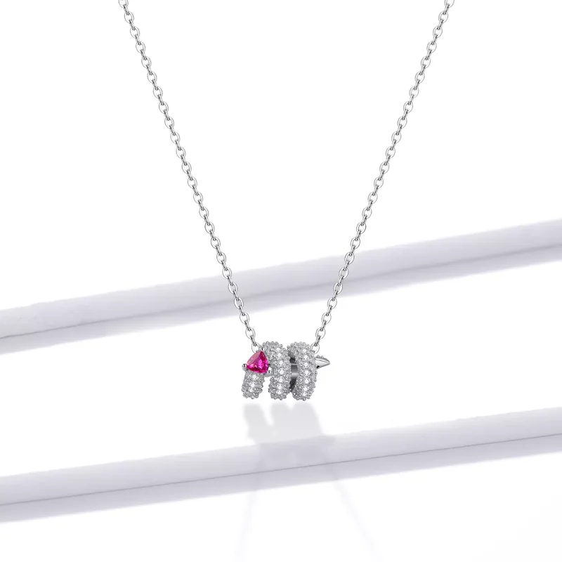 (immagine per) Collana tipo Pandora Cuore di serpente romantico - BSN150 - Visualizza 6