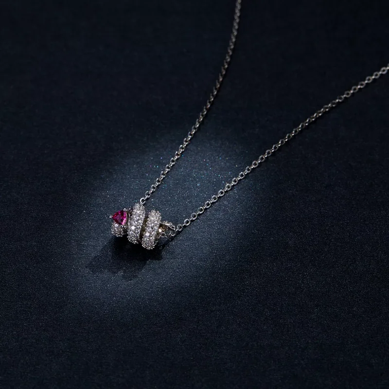 (immagine per) Collana tipo Pandora Cuore di serpente romantico - BSN150 - Visualizza 10