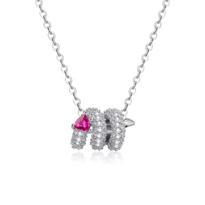 (immagine per) Collana tipo Pandora Cuore di serpente romantico - BSN150