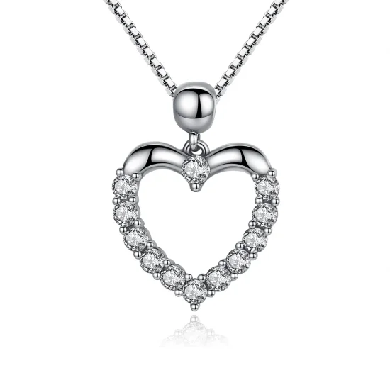 (immagine per) Collana tipo Pandora Cuore scintillante - SCN025
