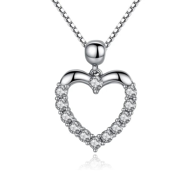 (immagine per) Collana tipo Pandora Cuore scintillante - SCN025