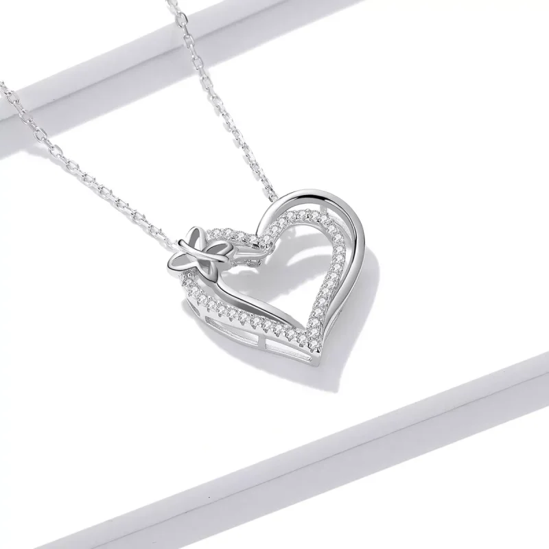 (immagine per) Collana tipo Pandora Doppio Amore - BSN240 - Visualizza 2