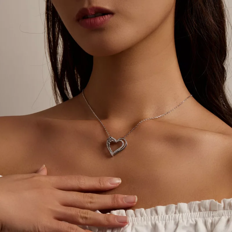 (immagine per) Collana tipo Pandora Doppio Amore - BSN240 - Visualizza 8