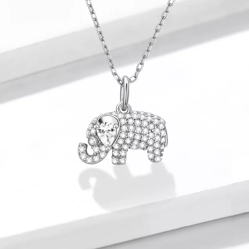 (immagine per) Collana tipo Pandora Elefante squisito - BSN239-A - Visualizza 2