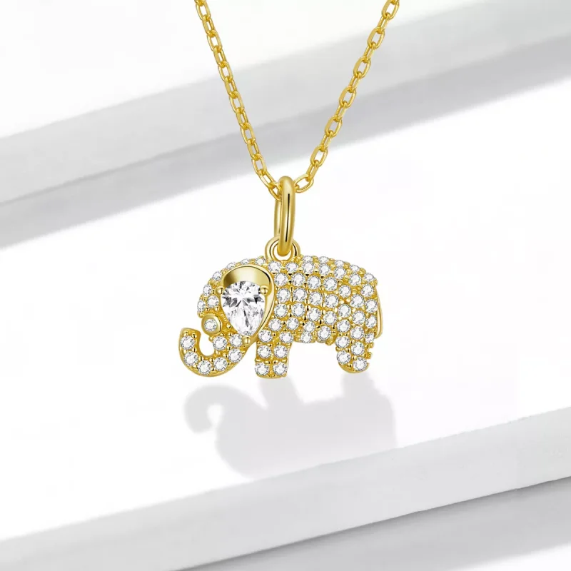 (immagine per) Collana tipo Pandora Elefante squisito - BSN239-B - Visualizza 2
