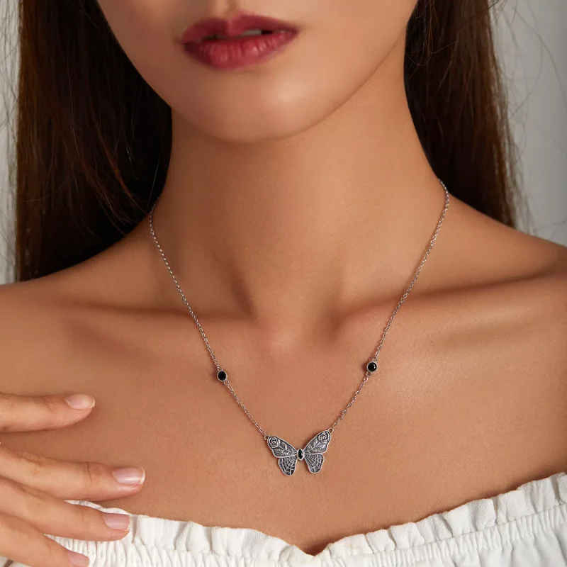(immagine per) Collana tipo Pandora Farfalla retrò - BSN235 - Visualizza 7