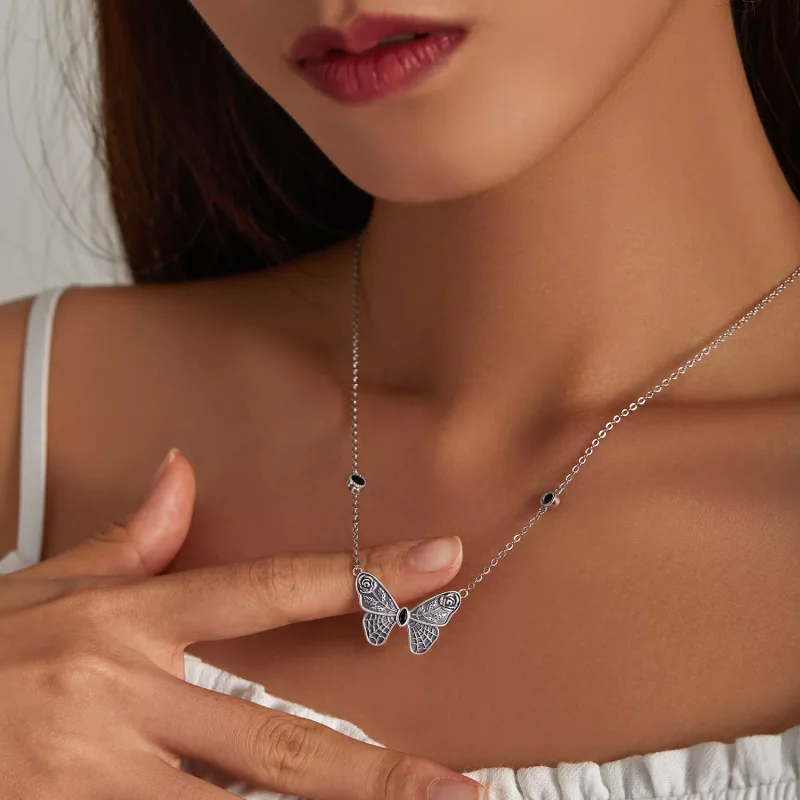 (immagine per) Collana tipo Pandora Farfalla retrò - BSN235 - Visualizza 8